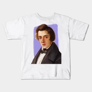 Polish Composer Frédéric Chopin illustration Kids T-Shirt